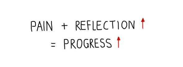 pain + reflection = progress
